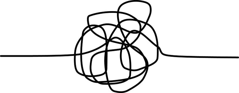 Tangled line illustration